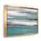 Designart - Glam Teal Watercolor II - Modern & Contemporary Canvas in Gold Frame